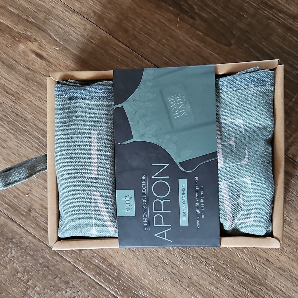 Krumbs Kitchen Green Apron